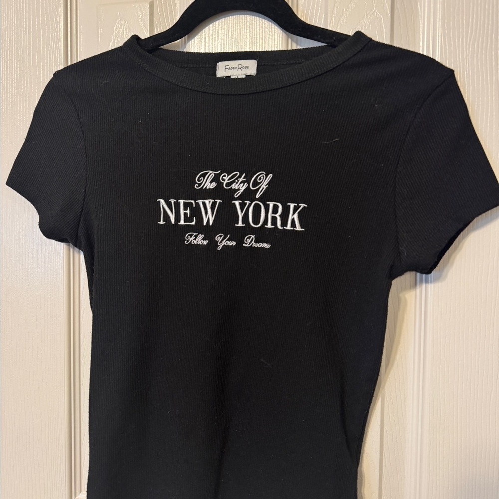Black Short Sleeve Tee - The City of New York